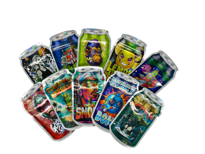 50 Pack - 3.5 Mylar Bag Mix Collection (CANS)