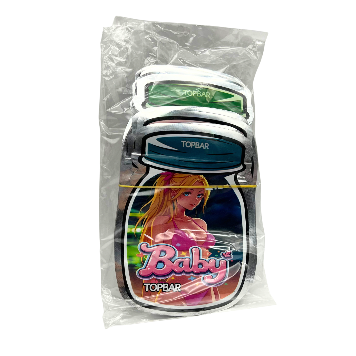 50 Pack - 3.5g Mylar Bags Mix Designs (FLOWER JAR)