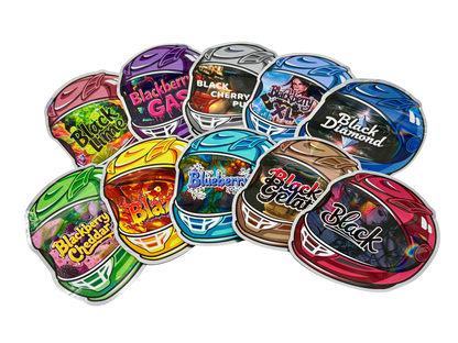 50 Pack - 3.5g Mylar Bags Mix Designs (HELMET)
