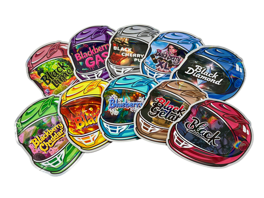 50 Pack - 3.5g Mylar Bags Mix Designs (HELMET)
