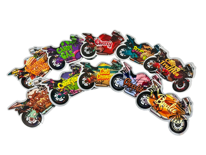 50 Pack - 3.5g Mylar Bags Mix Designs (MOTORBIKES)