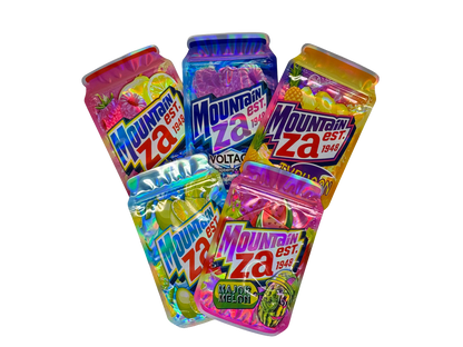 50 Pack - 3.5g Mylar Bags Mix Designs (MOUNTAIN ZA CANS)