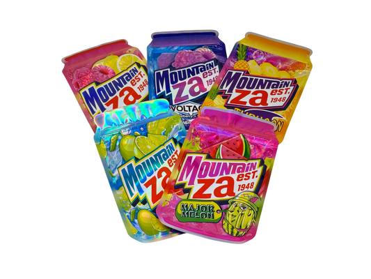 50 Pack - 3.5g Mylar Bags Mix Designs (MOUNTAIN ZA CANS)