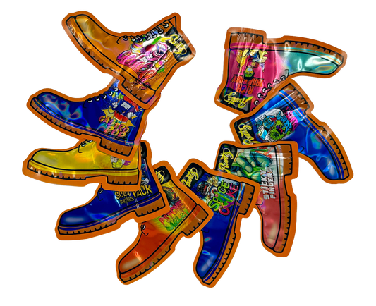 50 Pack - 3.5g Mylar Bags Mix Designs (RUNTZ BOOTS)
