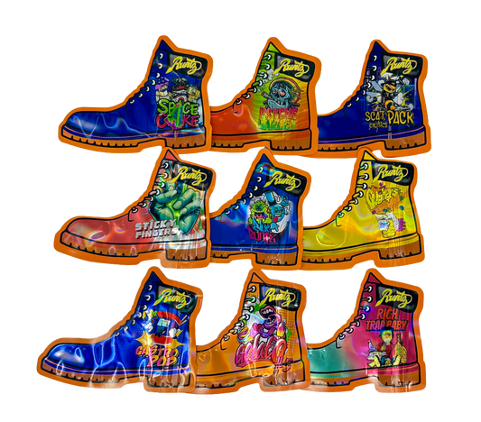50 Pack - 3.5g Mylar Bags Mix Designs (RUNTZ BOOTS)