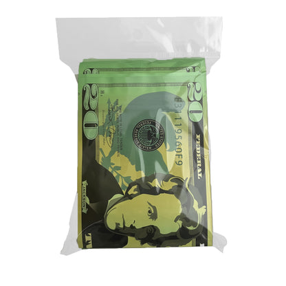 50 Pack – 3.5g Money Design Mylar Bags - Twenty Dollar Bill