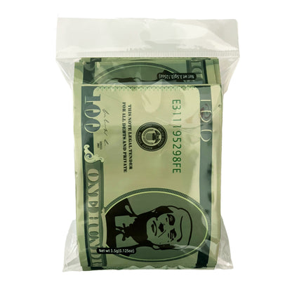 (50 Count) Money Design Die-Cut Foil Sleeves - Hundred Dollar Bill Ver 2