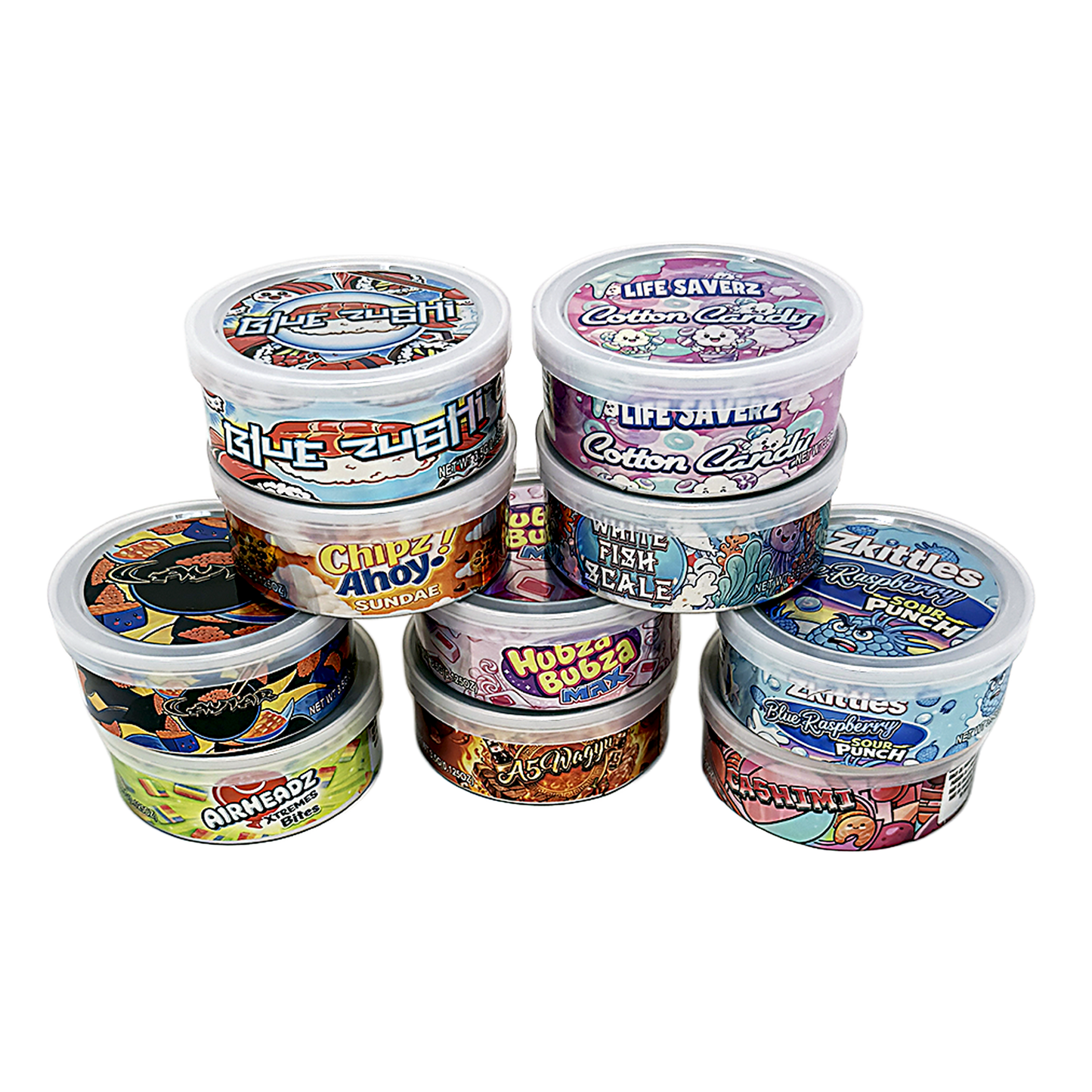 12 Pack - 3.5G Tin Can Style Metal Pull-Top Decorative Storage Containers with Lids - A5 Wagyu