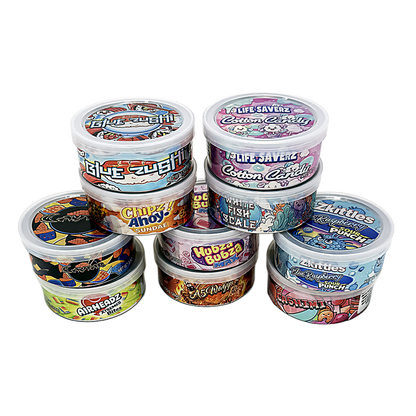 12 Pack - 3.5G Tin Can Style Metal Pull-Top Decorative Storage Containers with Lids - A5 Wagyu