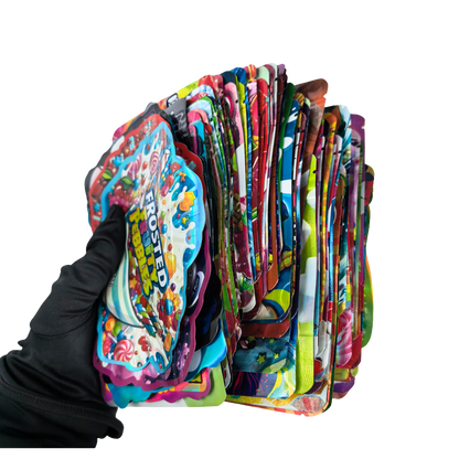 100 Pack 3.5g Small (4" x 5") Mylar Bags Mystery Bundle Mixed Designs