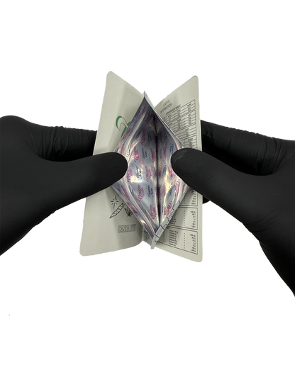 12 Count 4.5" - 3.5" Notebook-Style Mylar Bags  Lime