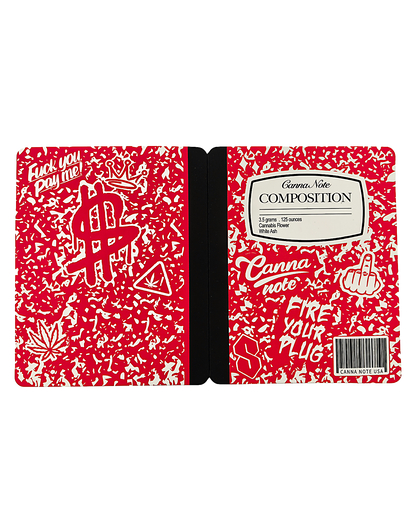 12 Count 4.5" - 3.5" Notebook-Style Mylar Bags  Red