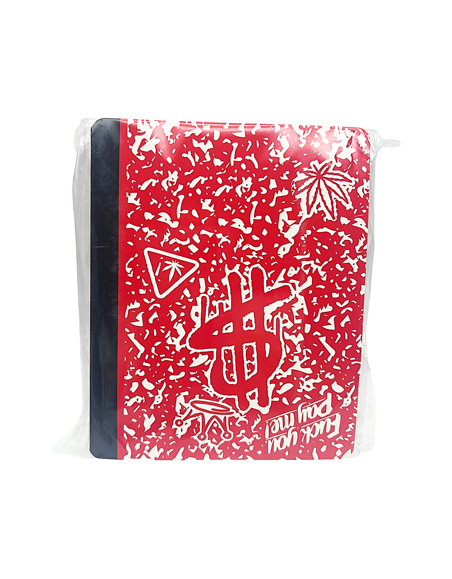 12 Count 4.5" - 3.5" Notebook-Style Mylar Bags  Red