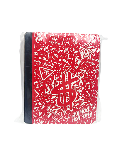 12 Count 4.5" - 3.5" Notebook-Style Mylar Bags  Red