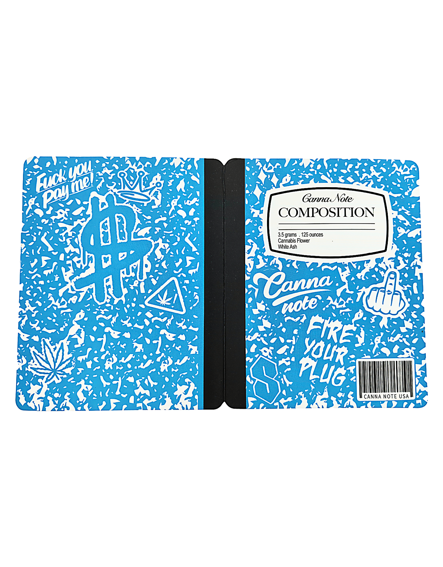 12 Count 4.5" - 3.5" Notebook-Style Mylar Bags  Blue