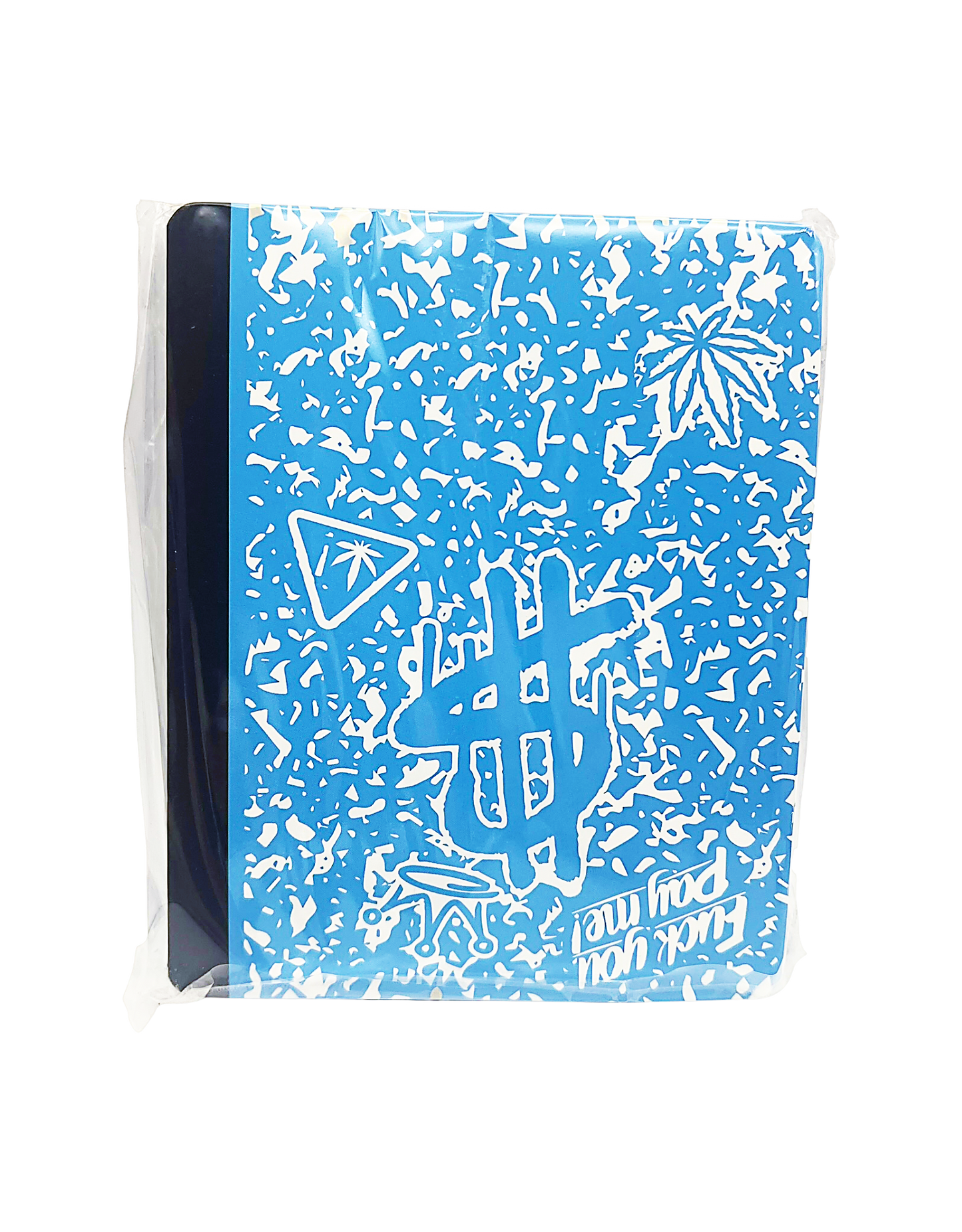 12 Count 4.5" - 3.5" Notebook-Style Mylar Bags  Blue