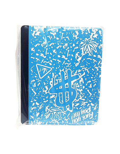 12 Count 4.5" - 3.5" Notebook-Style Mylar Bags  Blue