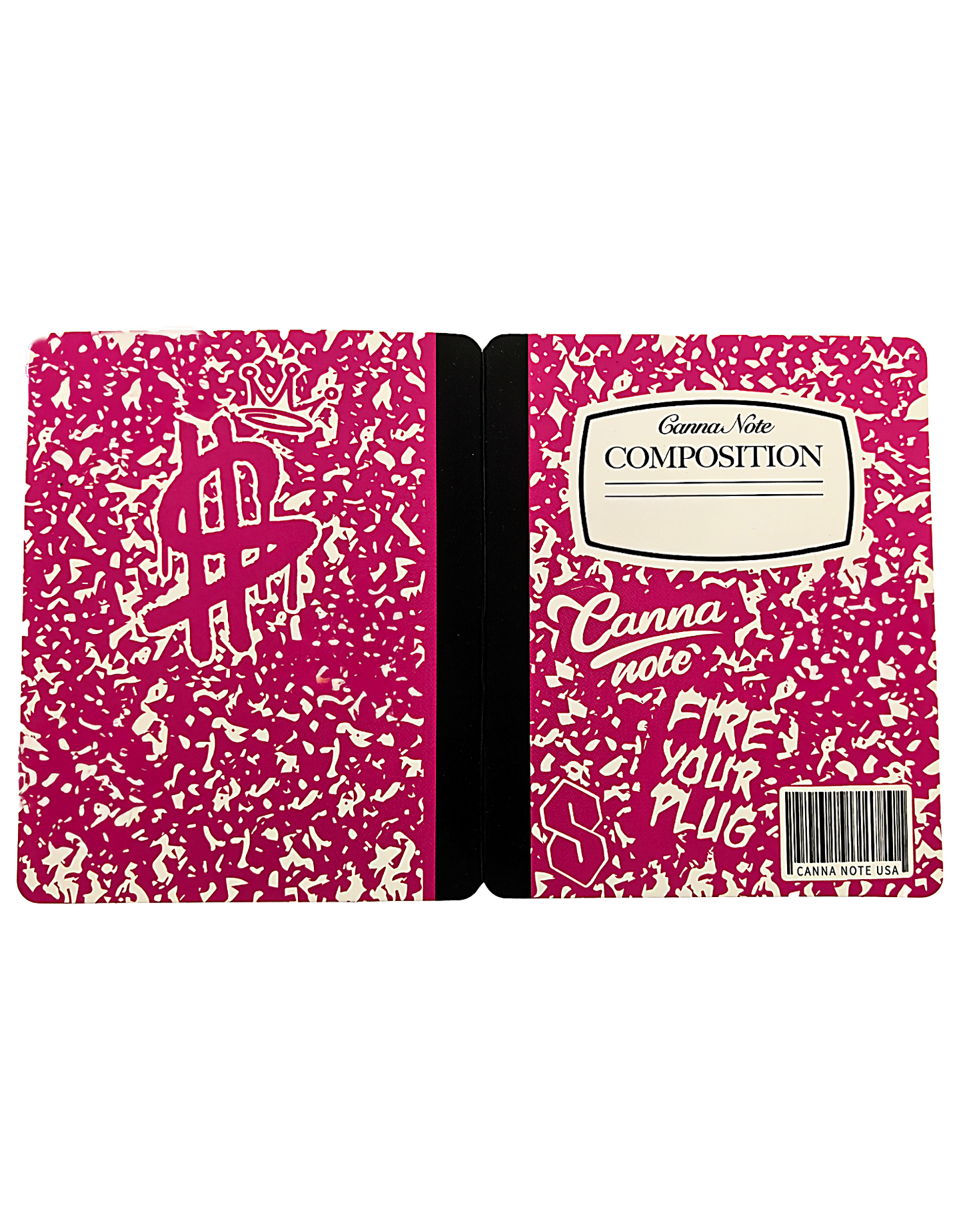 12 Count 4.5" - 3.5" Notebook-Style Mylar Bags  Hot Pink