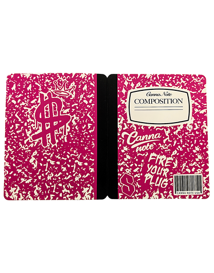 12 Count 4.5" - 3.5" Notebook-Style Mylar Bags  Hot Pink