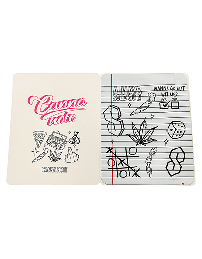 12 Count 4.5" - 3.5" Notebook-Style Mylar Bags  Hot Pink