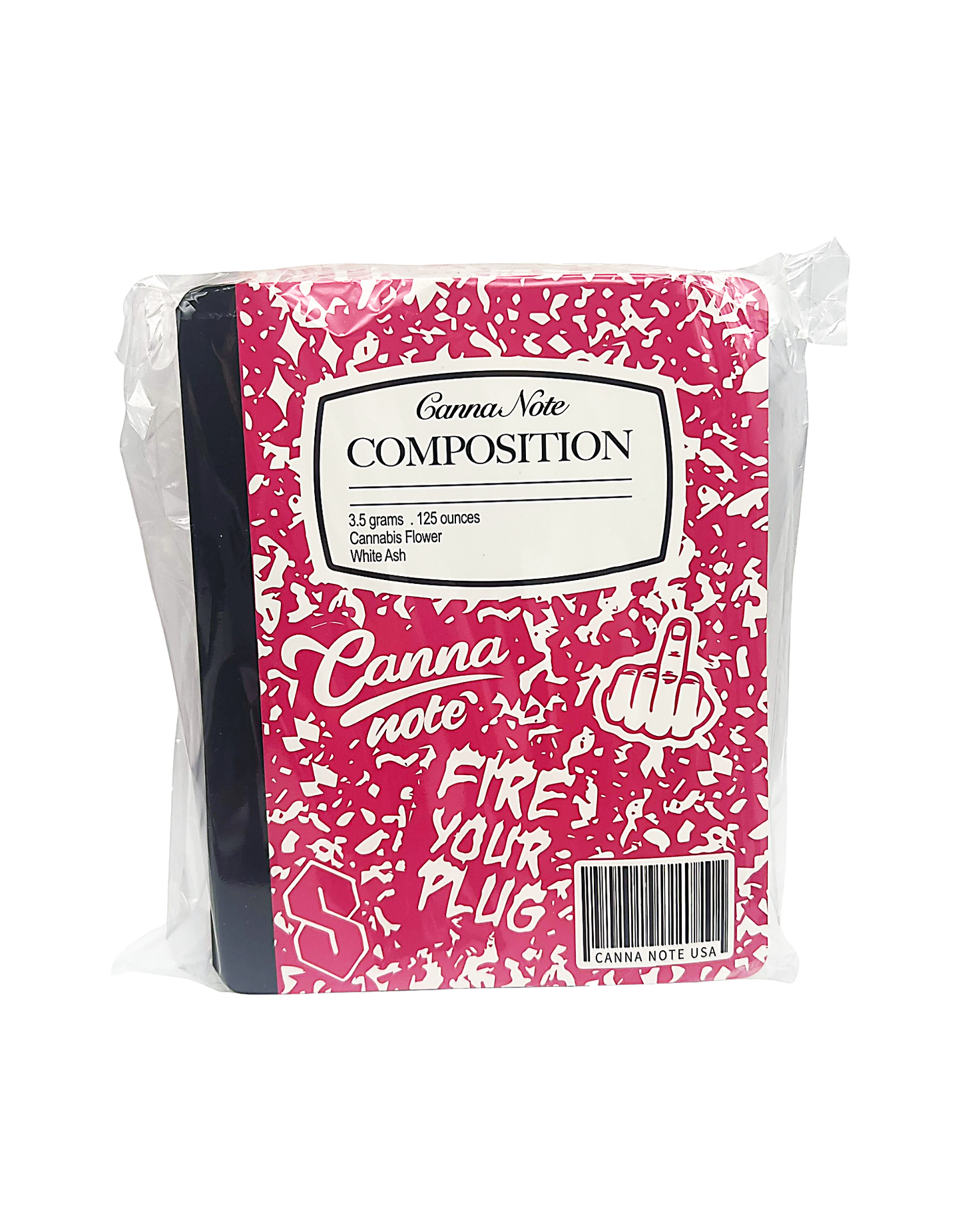 12 Count 4.5" - 3.5" Notebook-Style Mylar Bags  Hot Pink