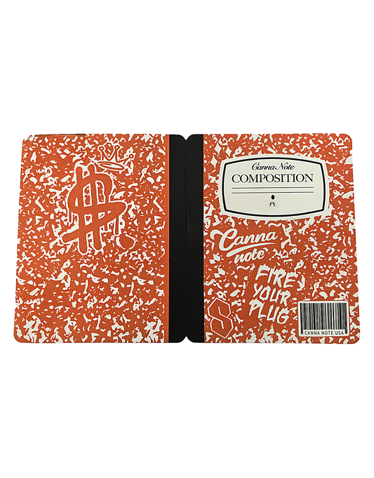 12 Count 4.5" - 3.5" Notebook-Style Mylar Bags Orange