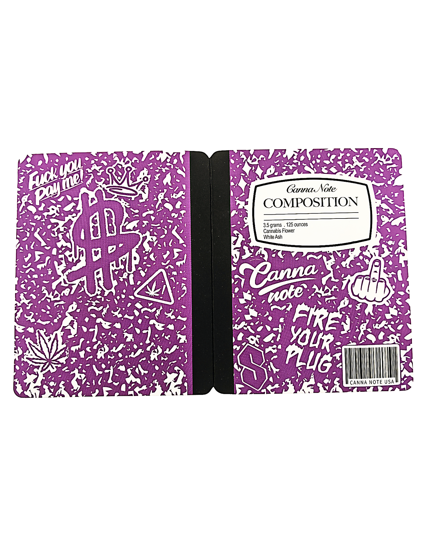 12 Count 4.5" - 3.5" Notebook-Style Mylar Bags  Purple