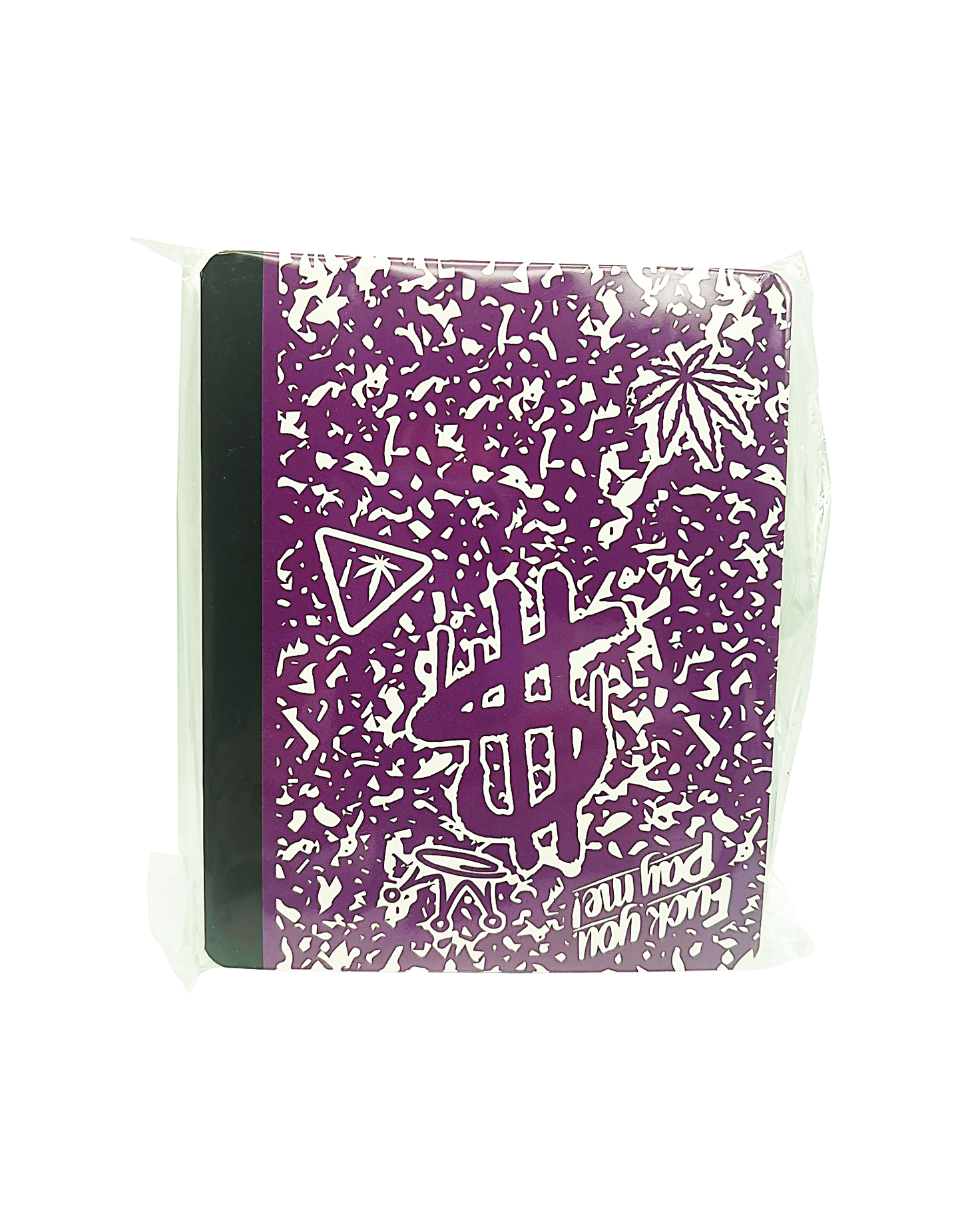 12 Count 4.5" - 3.5" Notebook-Style Mylar Bags  Purple