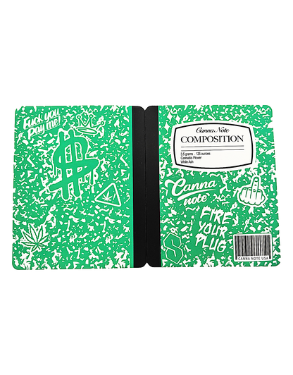 12 Count 4.5" - 3.5" Notebook-Style Mylar Bags  Green