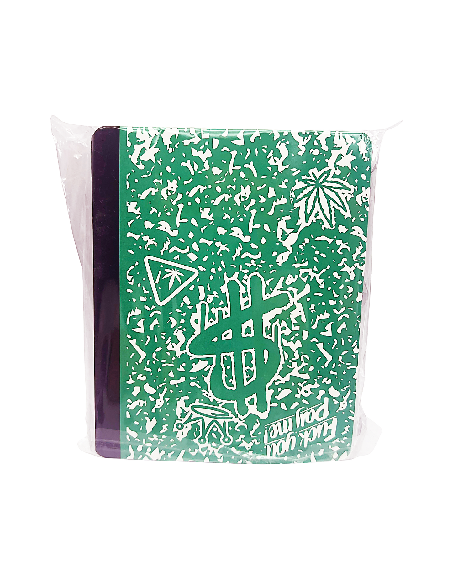 12 Count 4.5" - 3.5" Notebook-Style Mylar Bags  Green