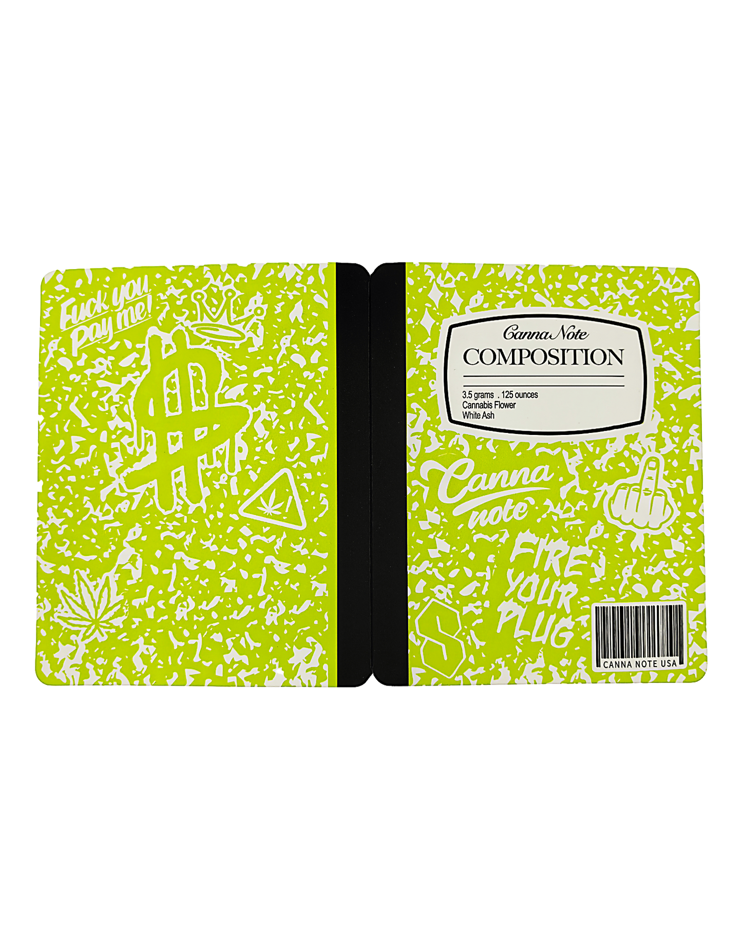 12 Count 4.5" - 3.5" Notebook-Style Mylar Bags  Lime
