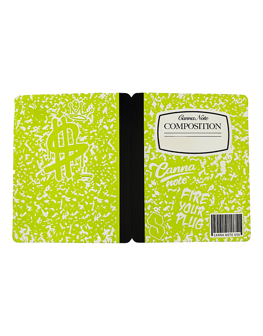 12 Count 4.5" - 3.5" Notebook-Style Mylar Bags Lime