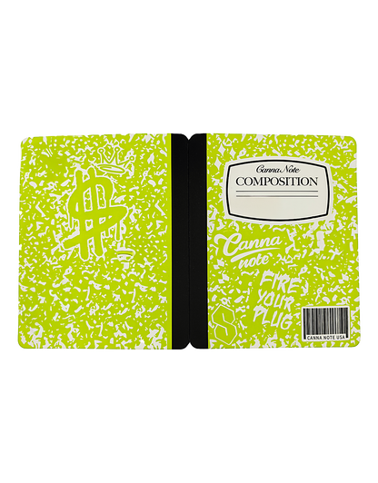 12 Count 4.5" - 3.5" Notebook-Style Mylar Bags  Lime