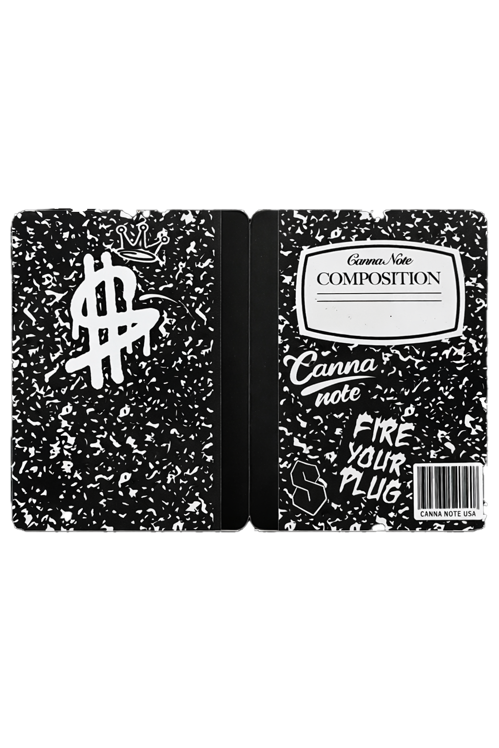 12 Count 4.5" - 3.5" Notebook-Style Mylar Bags Black