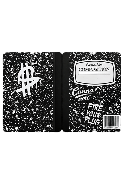 12 Count 4.5" - 3.5" Notebook-Style Mylar Bags Black