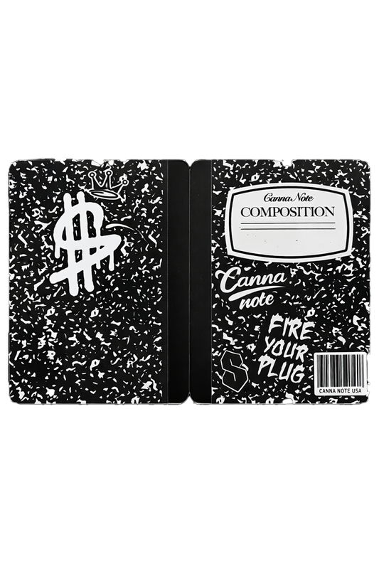 12 Count 4.5" - 3.5" Notebook-Style Mylar Bags Black