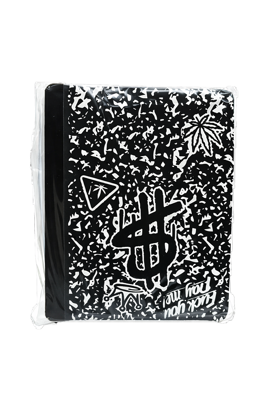 12 Count 4.5" - 3.5" Notebook-Style Mylar Bags Black