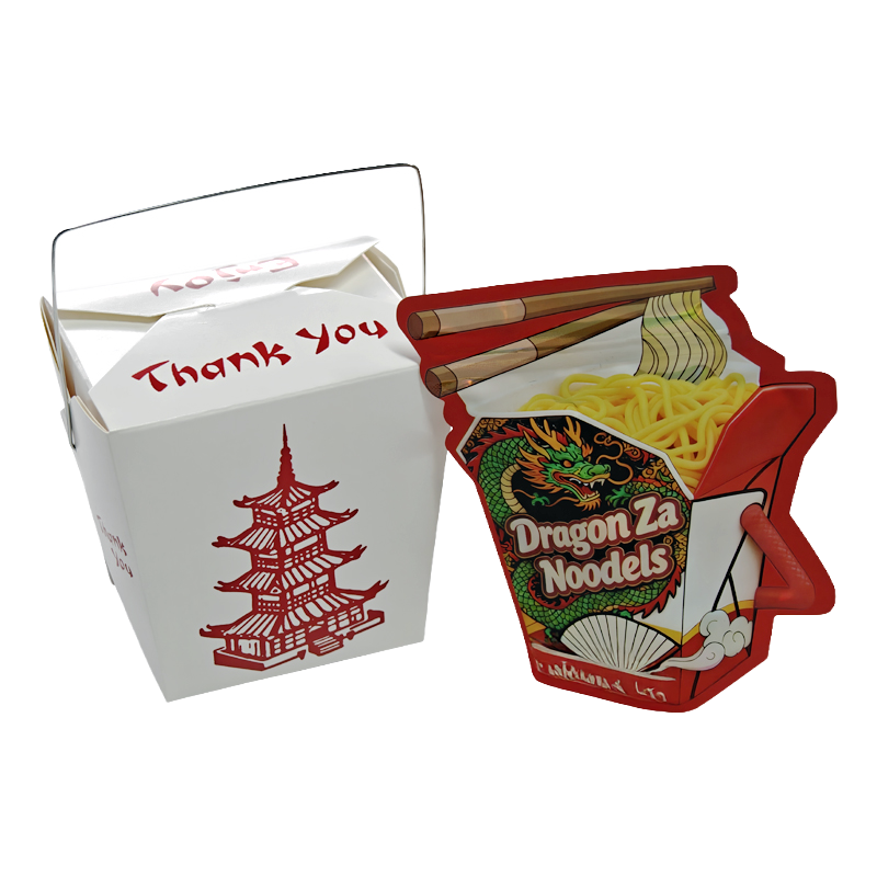 12 Pack - Noodle-Themed Takeout Style Gift Box Set - Dragon Za Noodles