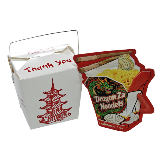 12 Pack - Noodle-Themed Takeout Style Gift Box Set - Dragon Za Noodles