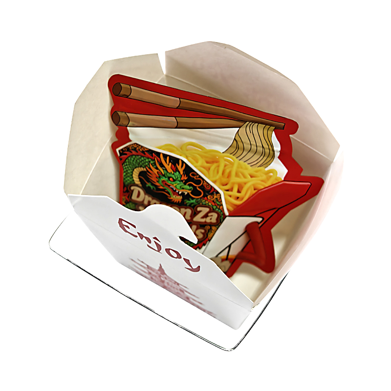 12 Pack - Noodle-Themed Takeout Style Gift Box Set - Dragon Za Noodles