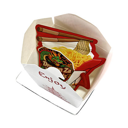 12 Pack - Noodle-Themed Takeout Style Gift Box Set - Dragon Za Noodles