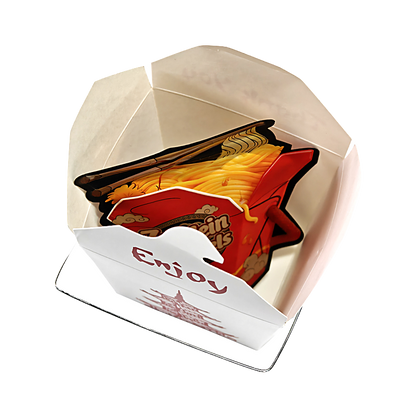 (12 Count) Noodle-Themed Takeout Style Gift Box Set - Za Mein Noodels