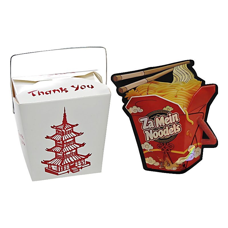 (12 Count) Noodle-Themed Takeout Style Gift Box Set - Za Mein Noodels