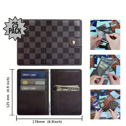 12 Pack – 3.5g Wallet Style Mylar Bags - Grey