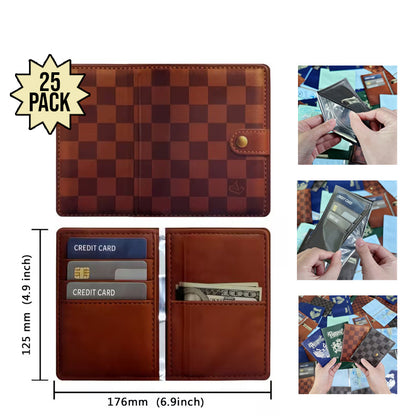12 Pack – 3.5g Wallet Style Mylar Bags - Brown