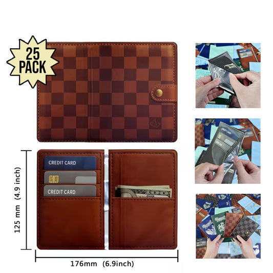 12 Pack – 3.5g Wallet Style Mylar Bags - Brown