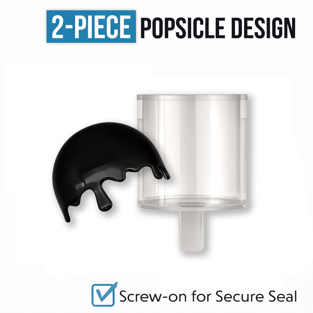 10 Pack 3.5g Popsicle Style Plastic Storage Tubes Mystery Bundle - Assorted Designs