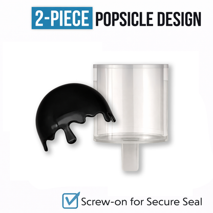 10 Pack 3.5g Popsicle Style Plastic Storage Tubes Mystery Bundle - Assorted Designs