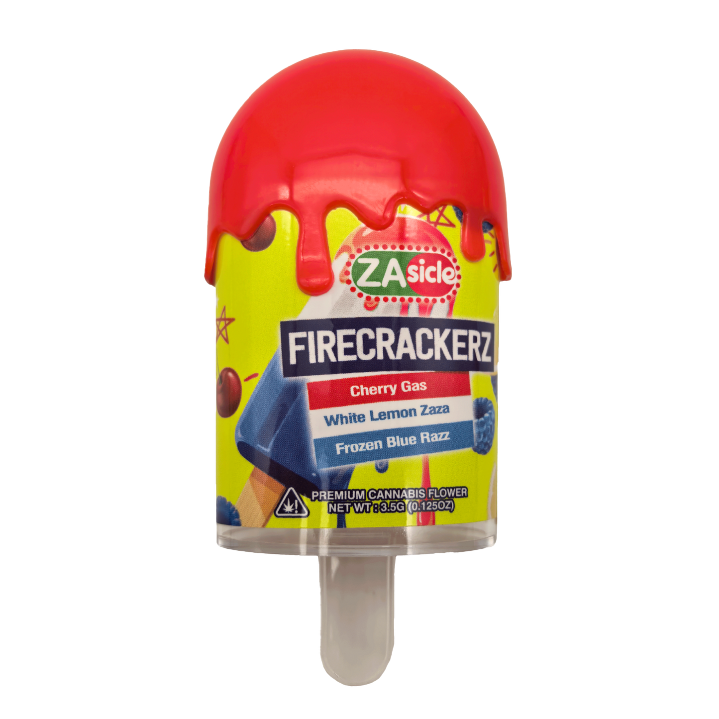 3.5g Popsicle Jar - Zasicle Firecrackerz (12 Count)