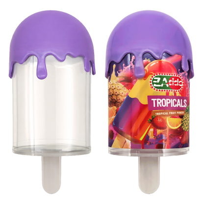 12 Pack - Popsicle Style Plastic Storage Containers with Decorative Wrap Labels - Styles
